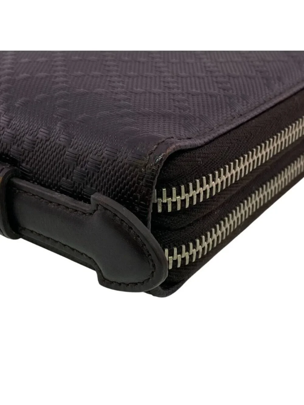 ★SOLD★ Gucci Organizer Wallet Diamante Travel Case Dark Brown - Picture 4 of 8